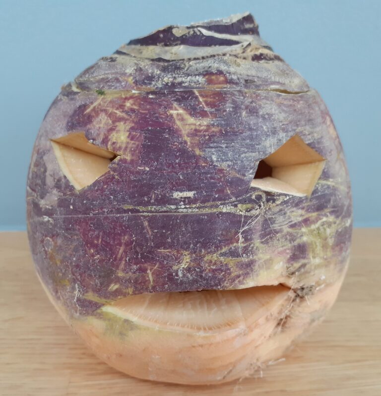 Halloween Carved Turnip